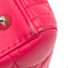 Dior | Pre-Owned Medium Lambskin Cannage Lady | Pink/Hot Pink