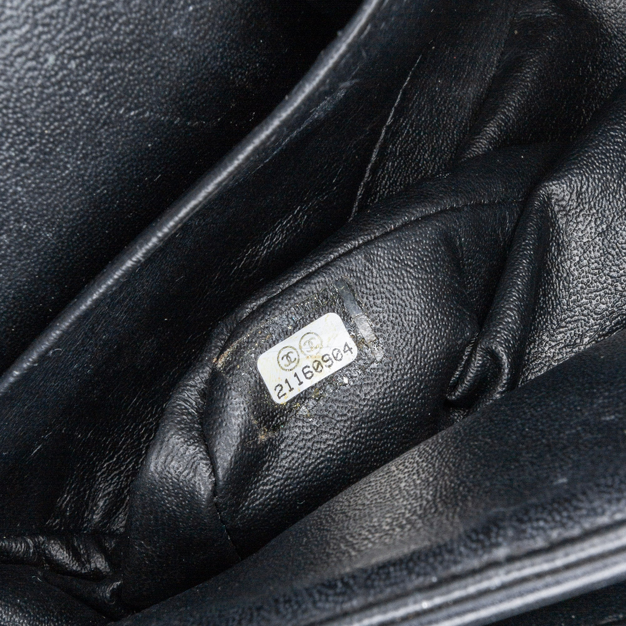 Chanel | Pre-Owned Medium Classic Chevron Patent Double Flap - I | Black