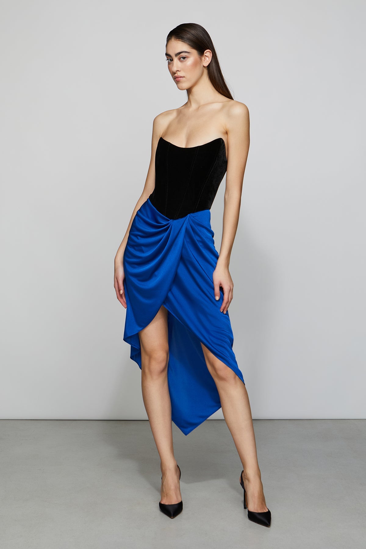 Etochs | Celine Dress | Sapphire / Black