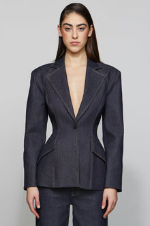 Etochs | Owen Structure Denim Blazer | Denim