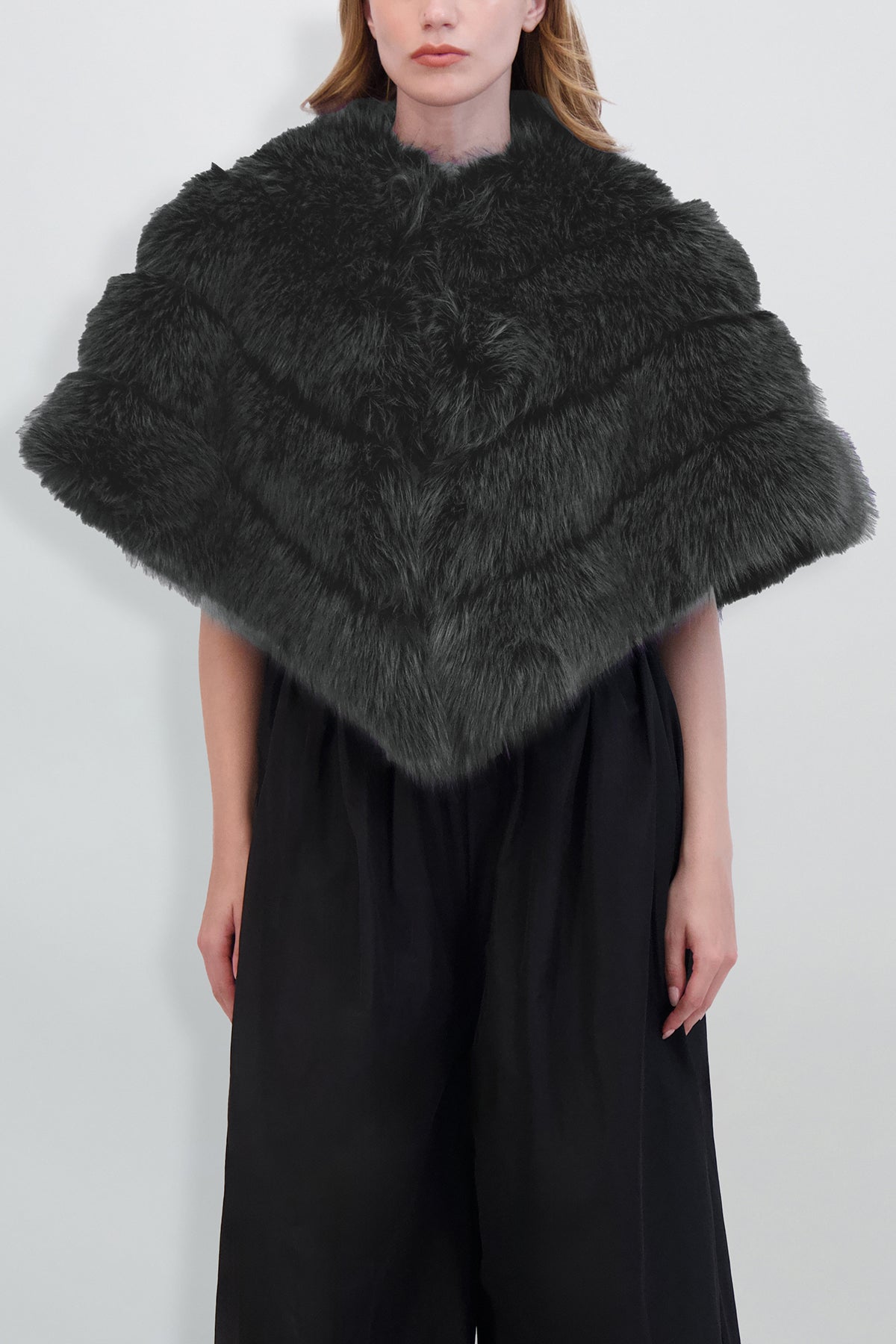 Etochs | Fur-Free Fox Cape | Gray