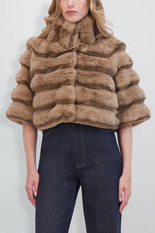 Etochs | Fur-Free Chinchilla Bolero | Camel Chinch