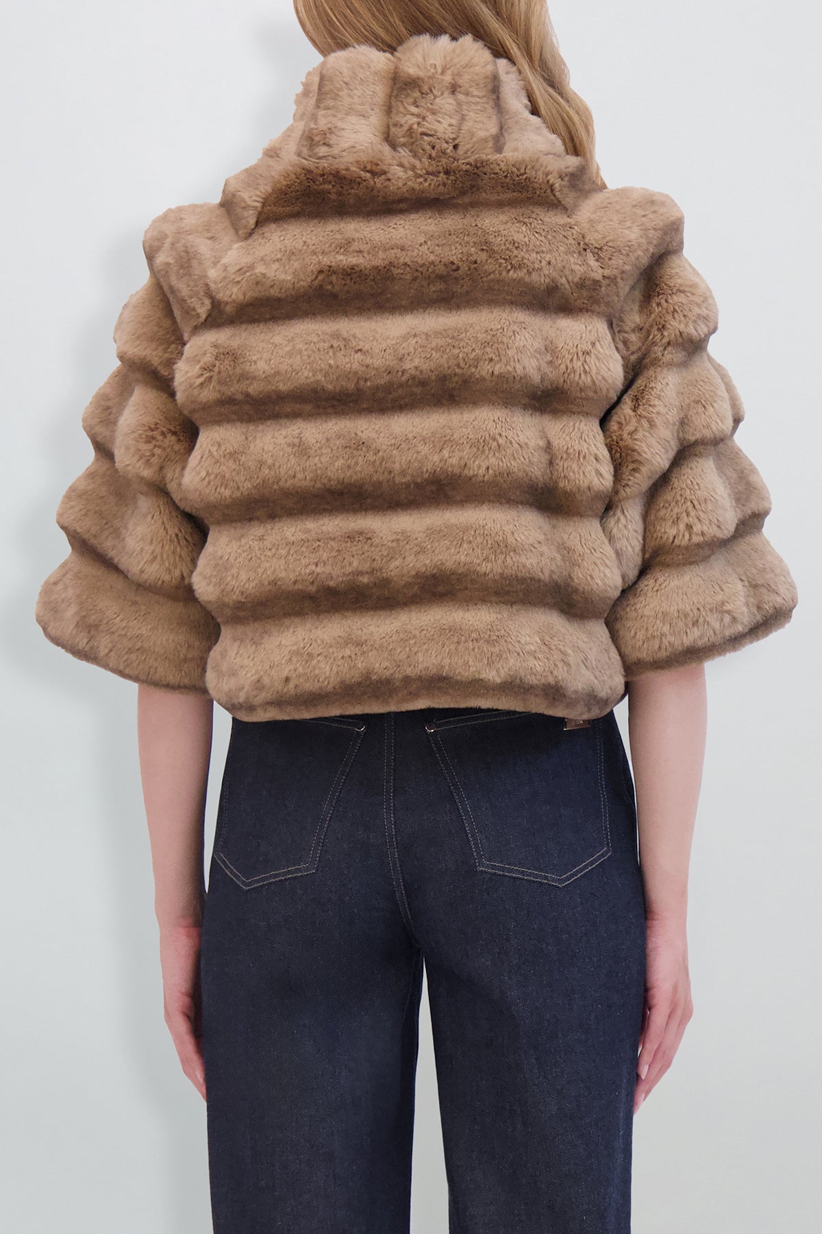 Etochs | Fur-Free Chinchilla Bolero | Camel Chinch