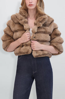 Etochs | Fur-Free Chinchilla Bolero | Camel Chinch