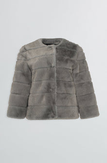 Etochs | Fur-Free Mink Jacket | Dark Grey