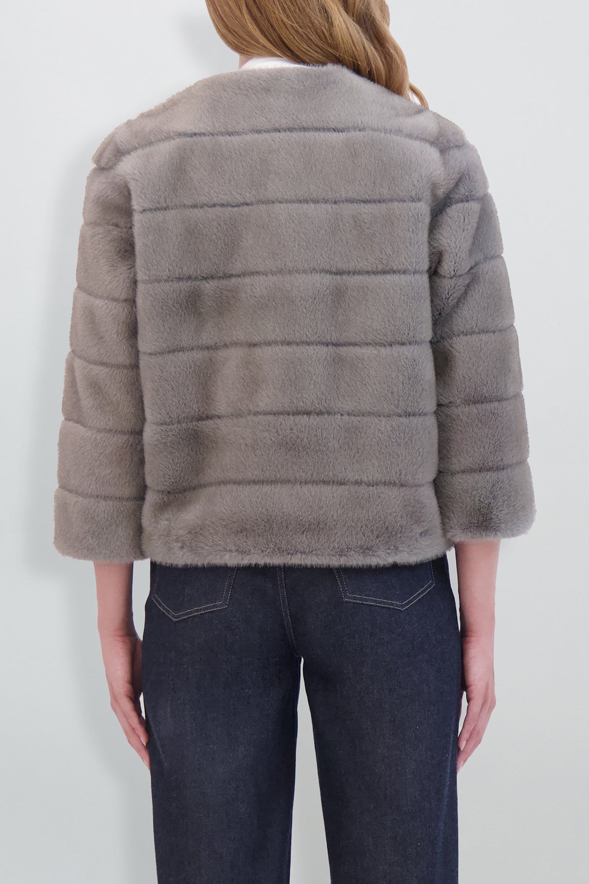 Etochs | Fur-Free Mink Jacket | Dark Grey