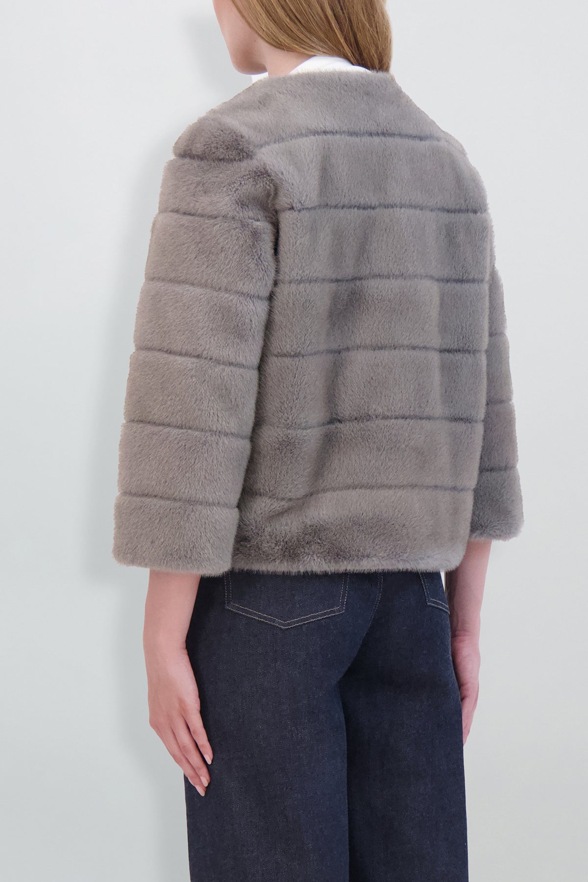 Etochs | Fur-Free Mink Jacket | Dark Grey