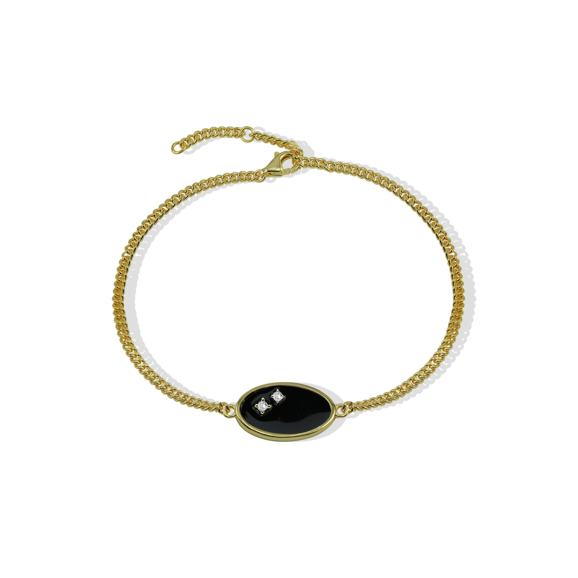 The Ophelia Enamel Bracelet | Black