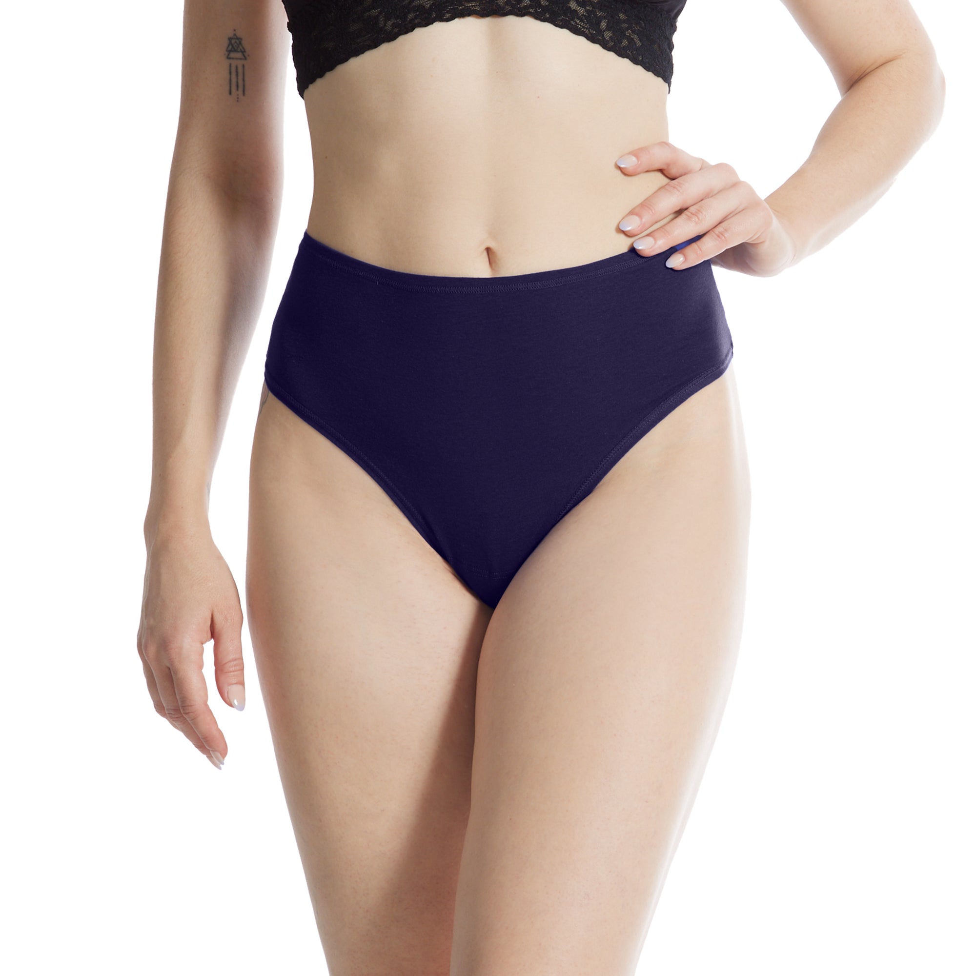 Playstretch High Rise Thong | Concord Purple