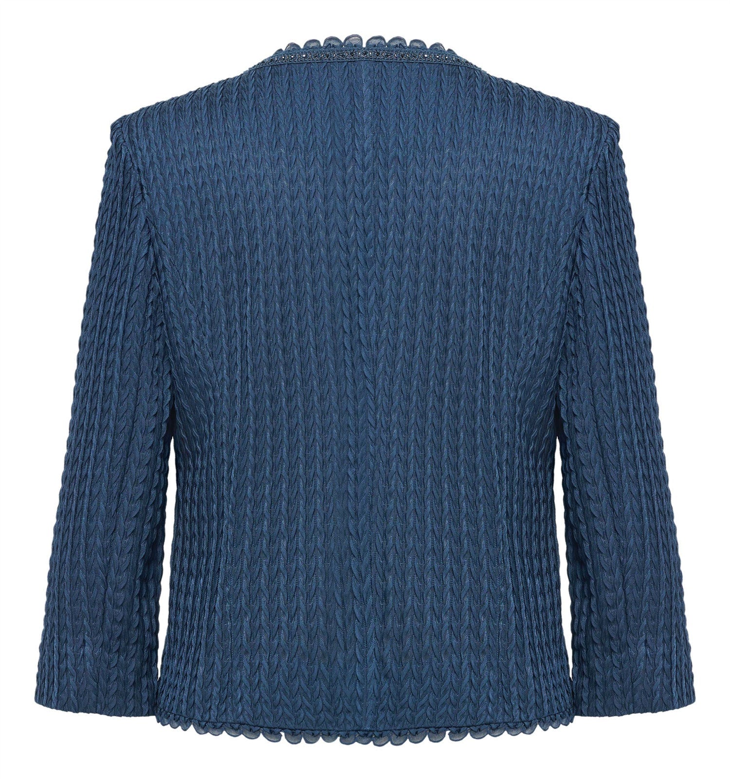 Lightweight Triacetate Short Jacket | Navy