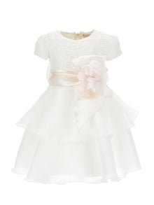 Girls | Daisies Macramé Dress | Cream