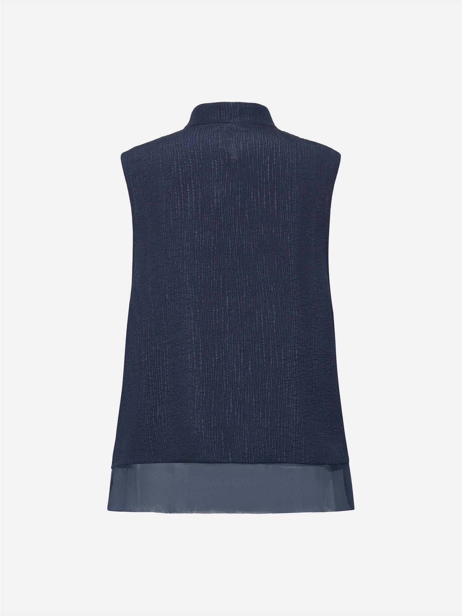 Mulberry Silk Vest | Navy