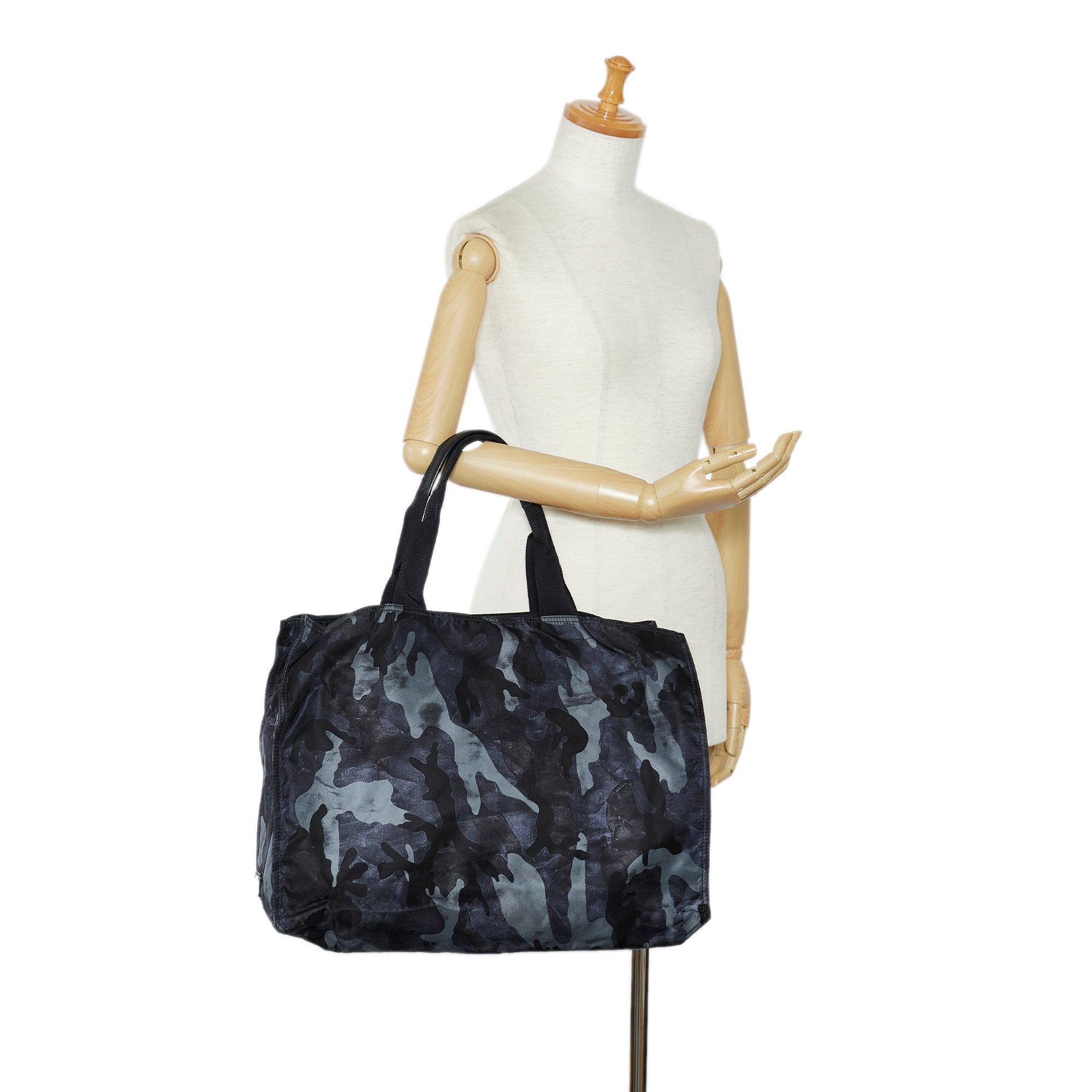 Prada Pre-Owned Tessuto Camouflage Tote Bag | Women | Black