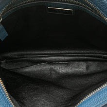 Prada | Pre-Owned Vitello Daino Zip Top Crossbody | Blue/Dark Blue