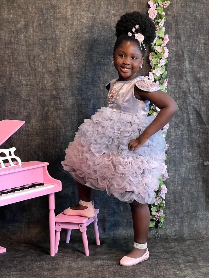Baby Girls | Mia and Ombré Cupcake Tulle Dress | Grey & Pink