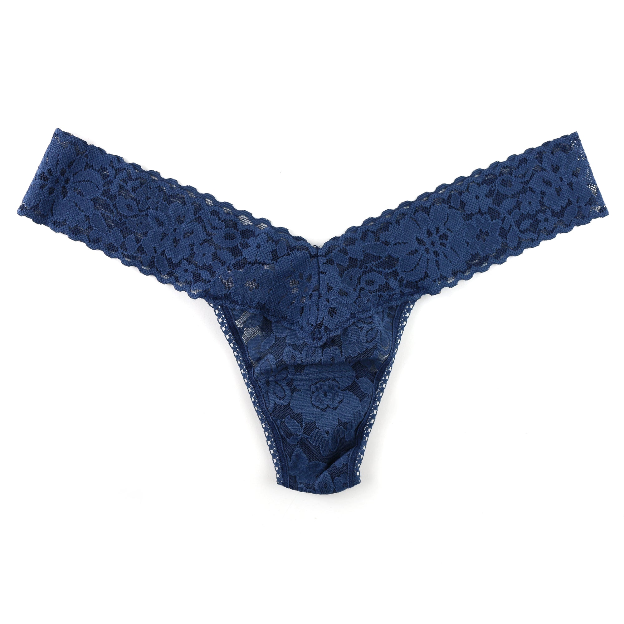 Petite Daily Lace Low Rise Thong | Nightshade (Blue)