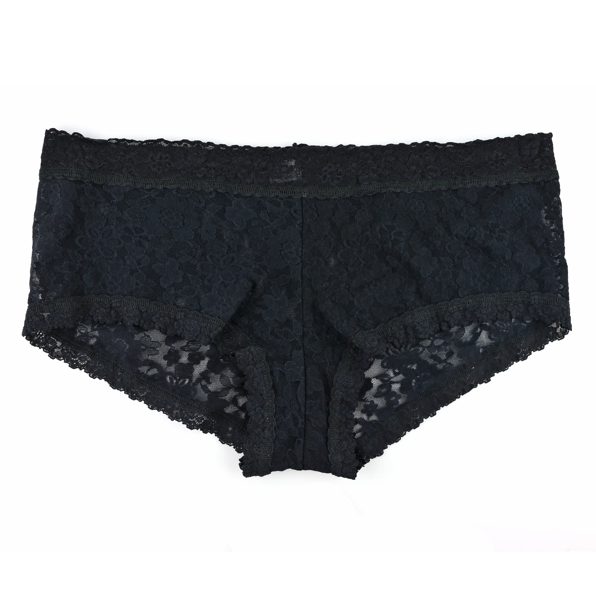 Plus Size Daily Lace Boyshort V2 | Black