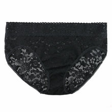 Plus Size Daily Lace French Brief | Black