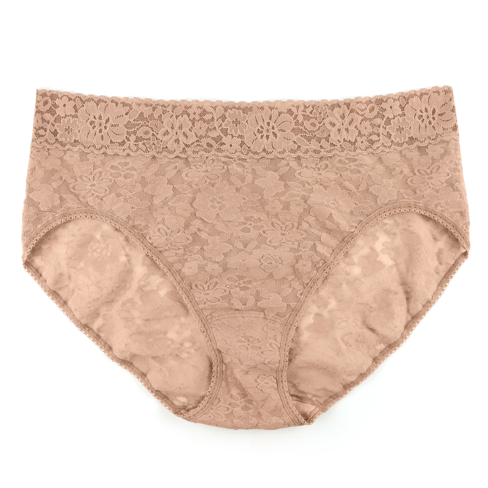 Plus Size Daily Lace French Brief | Taupe