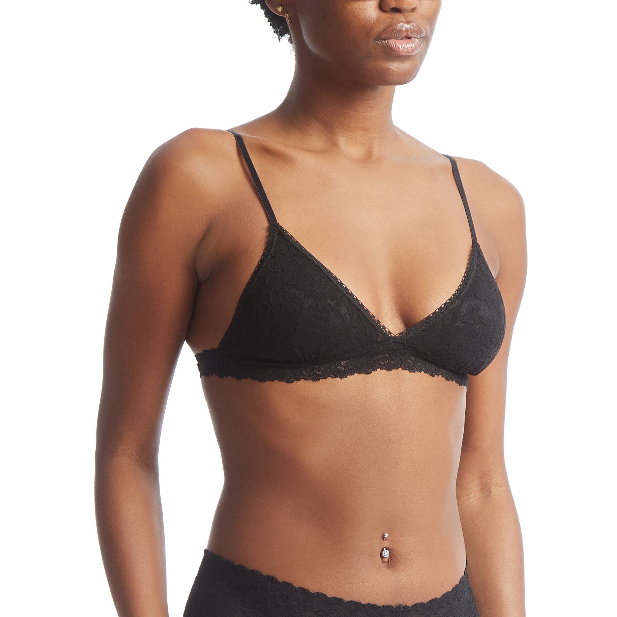 Daily Lace Padded Bralette | Black