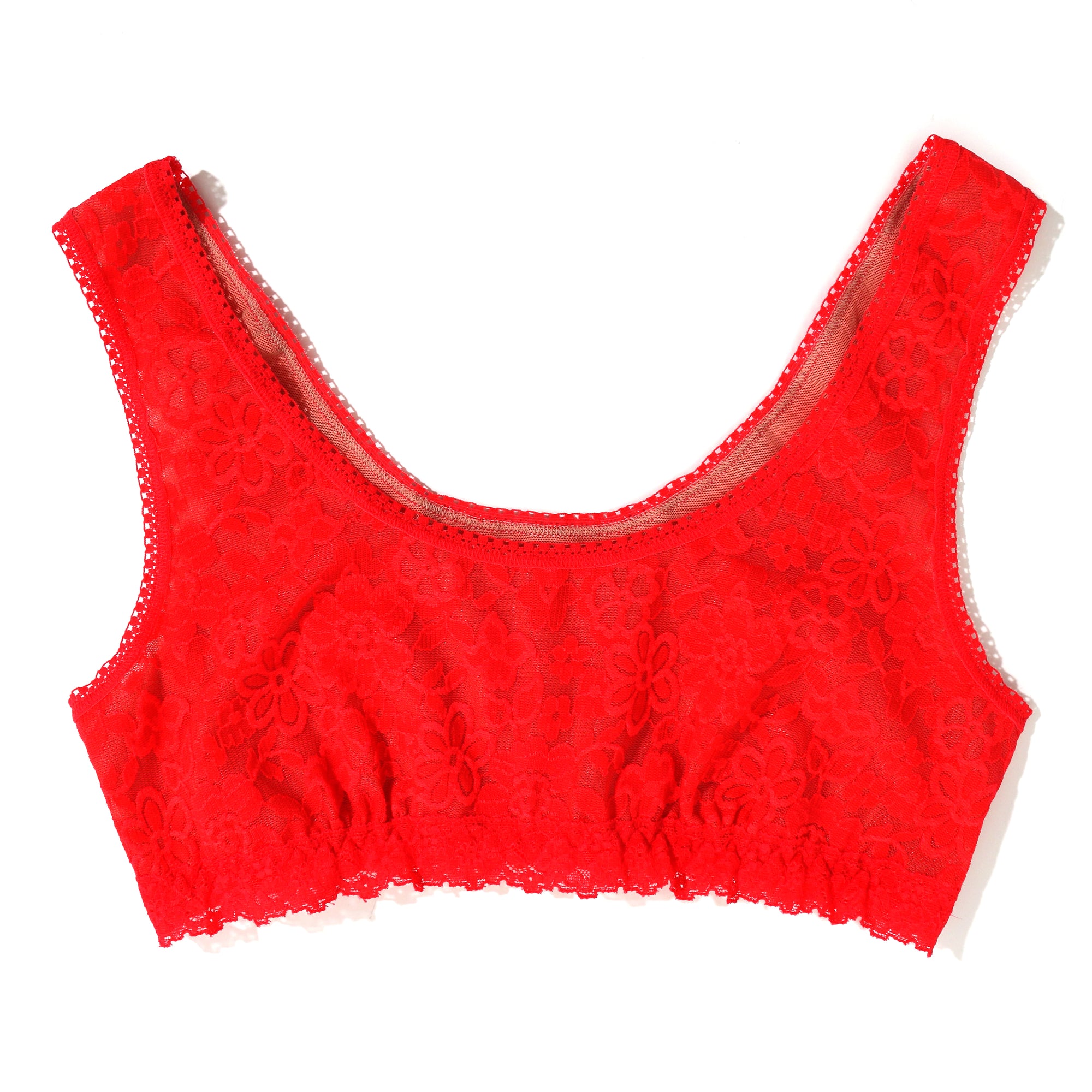 Daily Lace Lined Scoopneck Bralette | Solar Energy (Orange)