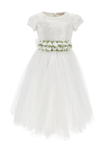 Girls | Light Tulle Sequin Dress | Cream