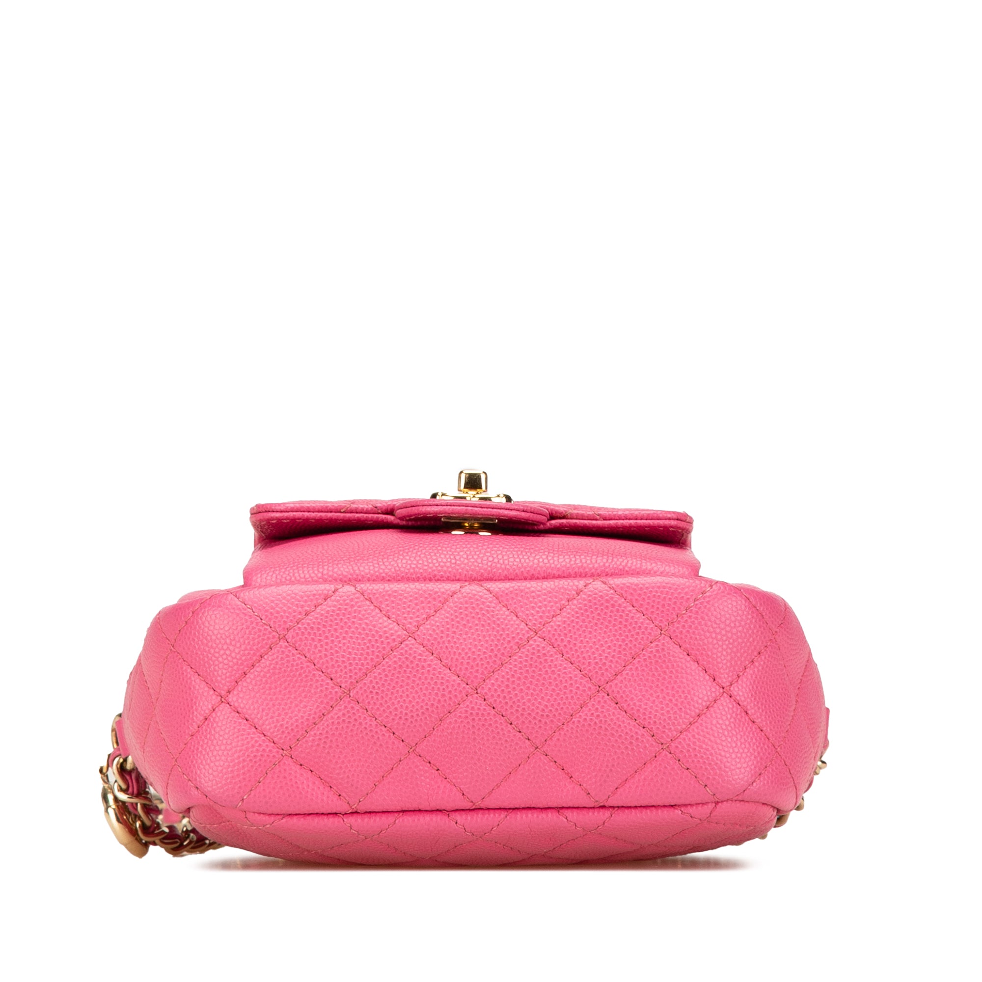 Chanel | Pre-Owned Quilted Caviar CC Day Camera Bag | Pink