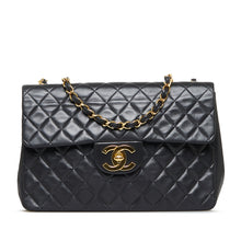 Chanel Pre-Owned Maxi XL Classic Lambskin Single Flap | Women | Black (V2)