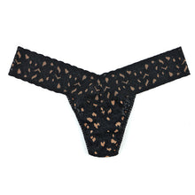Cross-Dyed Low Rise Thong | Black/Praline