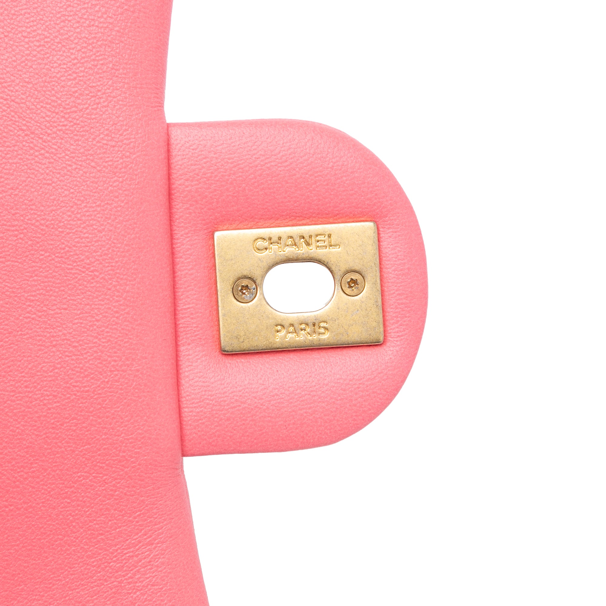 Chanel | Pre-Owned Mini Quilted Lambskin Funky Town Flap - II | Pink