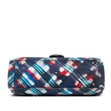 Chanel | Pre-Owned XXL Printed Canvas Airline Single Flap | Blue/Dark Blue