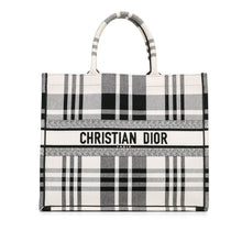 Dior | Pre-Owned Large Check'n'Book Tote | White/Ivory