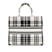 Dior | Pre-Owned Large Check'n'Book Tote | White/Ivory