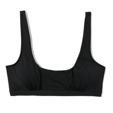 Swim Sqaure Neck Top | Black