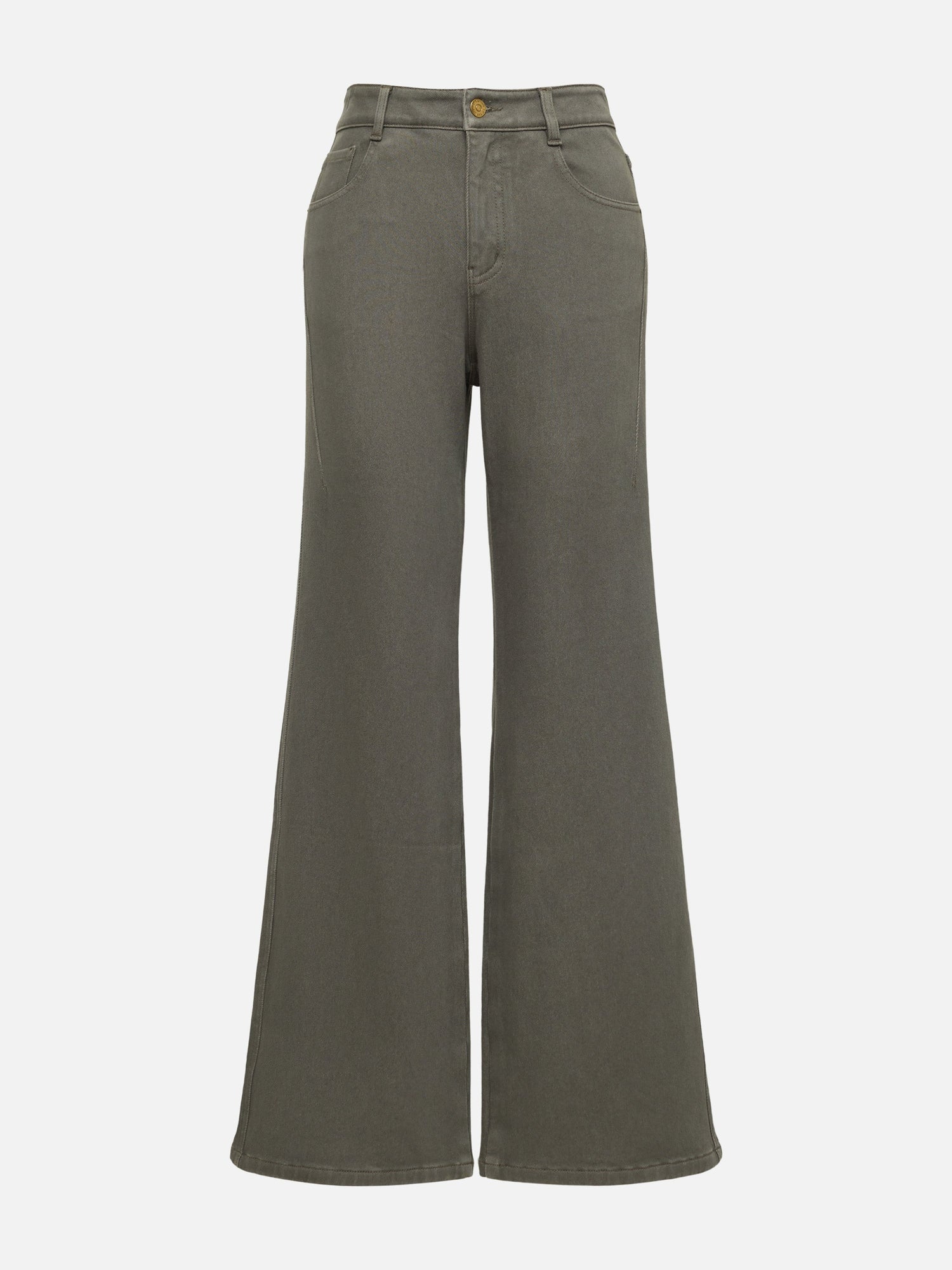 High-Waist Pants | Green