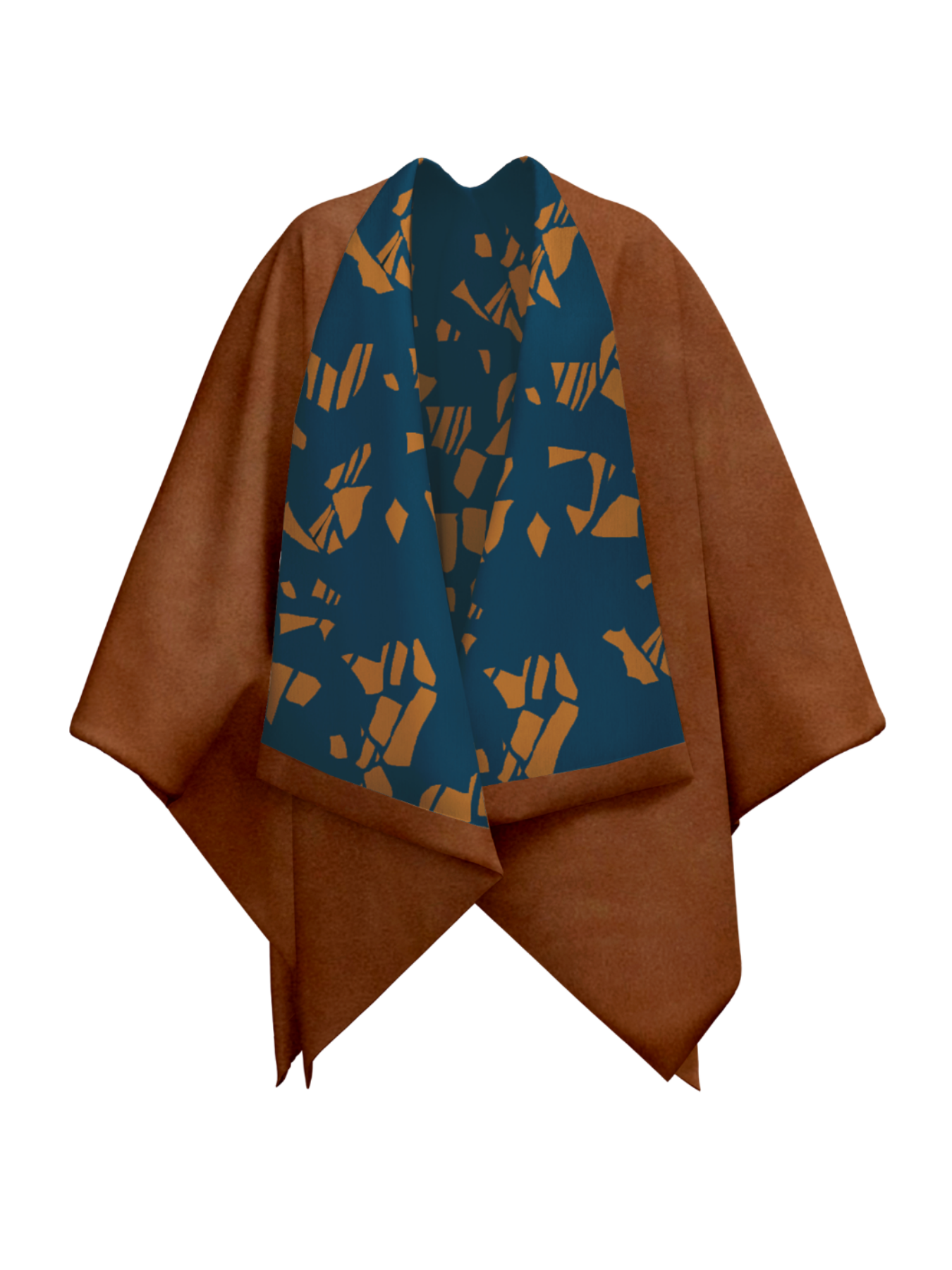 Reversible Amy Ben Poncho | Gyraf Blue