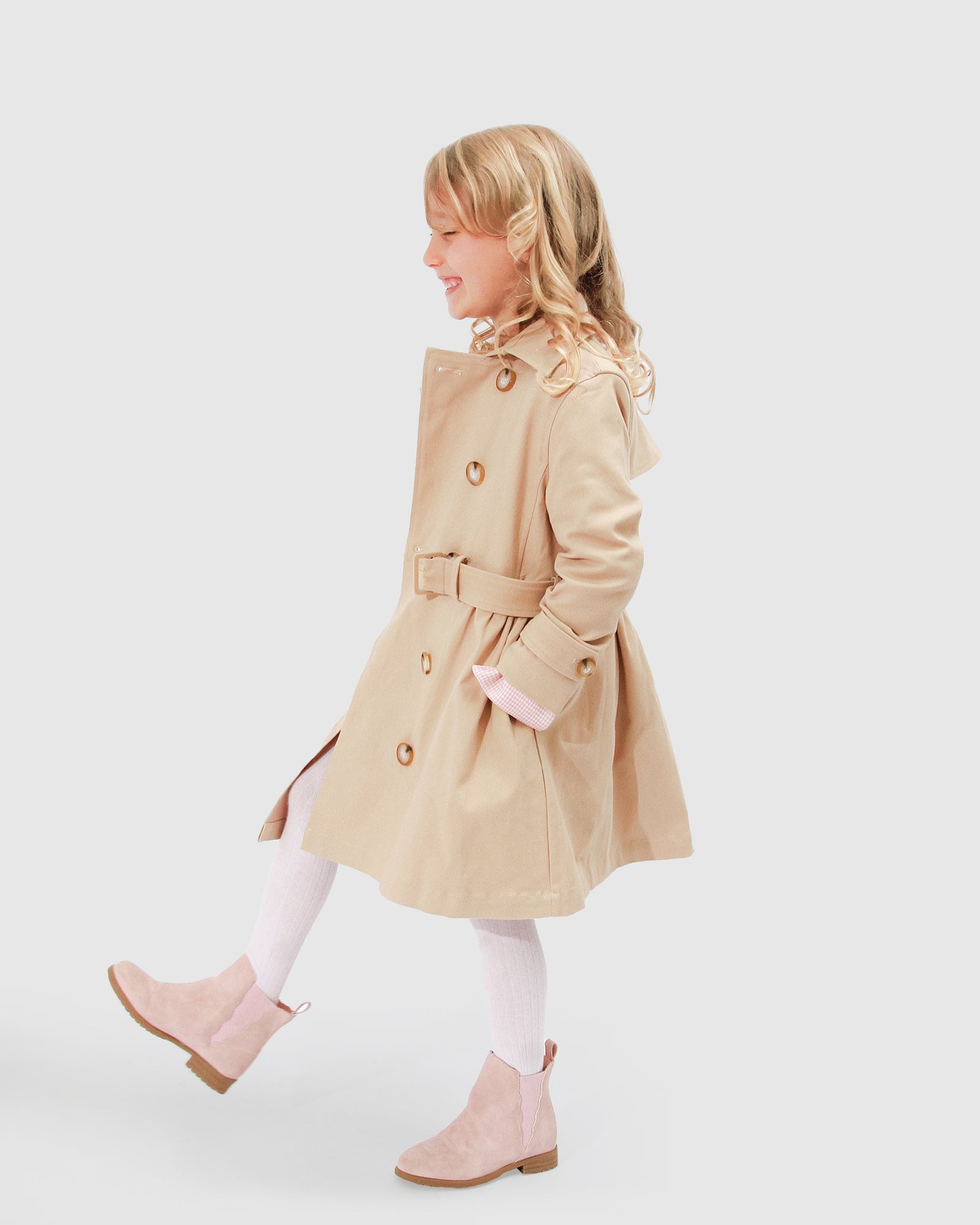 Kids | Miss Sunshine Trench Coat | Camel