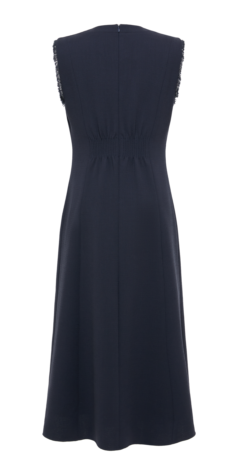 Waist-Cinched Vest Dress | Navy