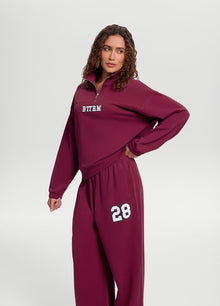 Better League Zip Sweatshirt | Burgundy