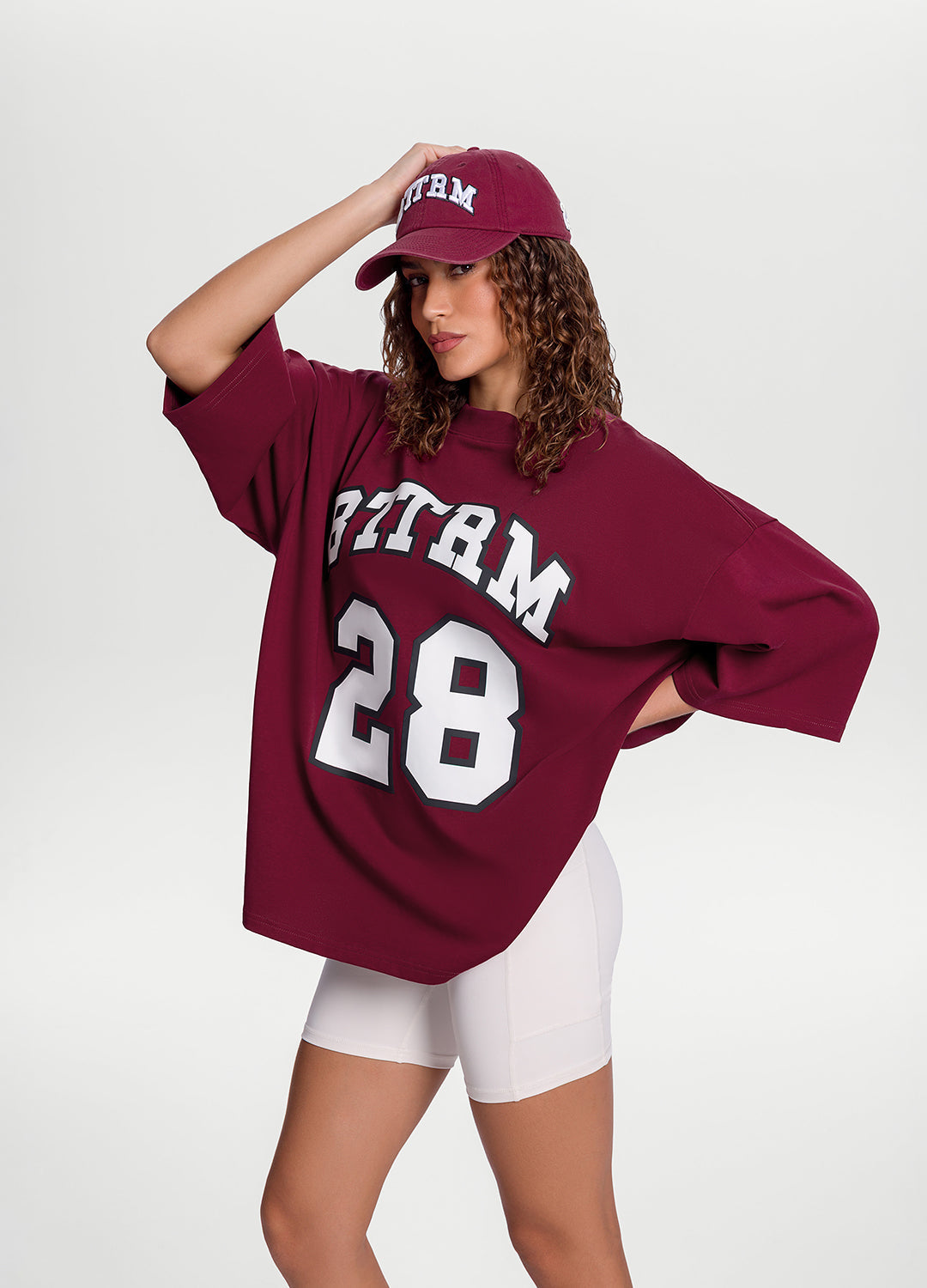 Better League Oversized Tee | Burgundy