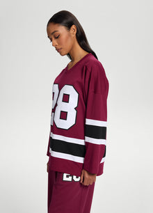 Better League Hockey Jersey | Burgundy