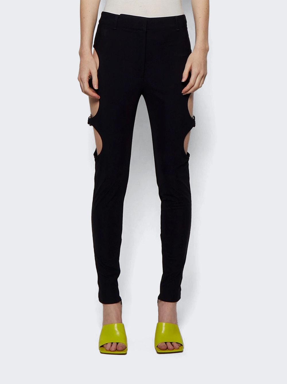 Women | BURBERRY | Hook And Bar Cut-out Legging | Black