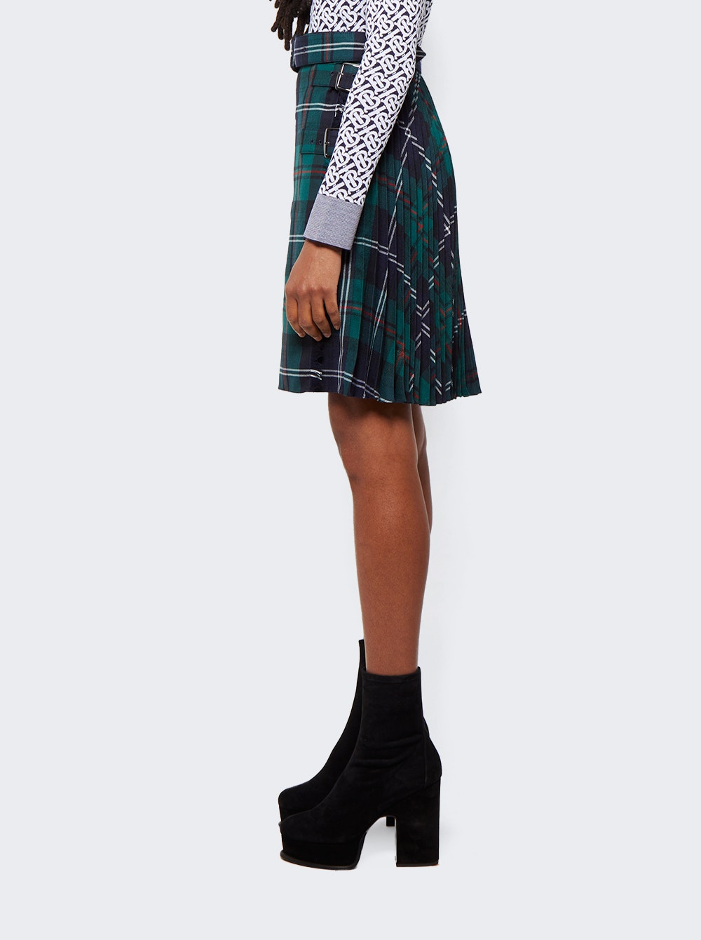 Women | BURBERRY | Classic Skirt | Dark Viridian Green