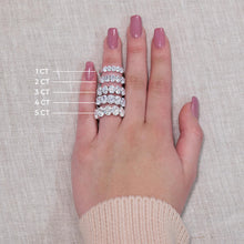 1.00 CT Oval Lab-Grown Diamond | Five Stone Anniversary Wedding Band Ring | 14K White Gold | G Color | VS Clarity