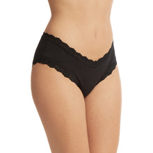 Cotton V-Front Cheeky | Black