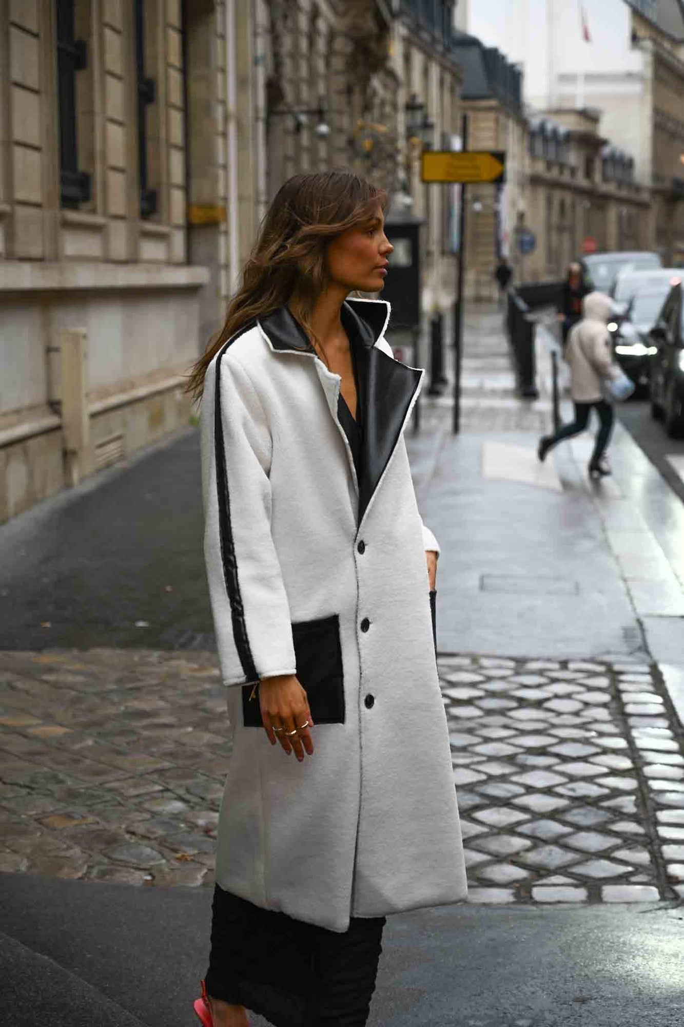 Dakota Reversible Coat | Black & White