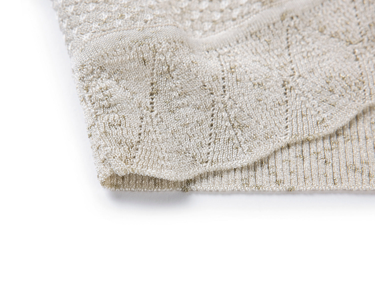 Knit Cardigan with Silk Blend | Golden