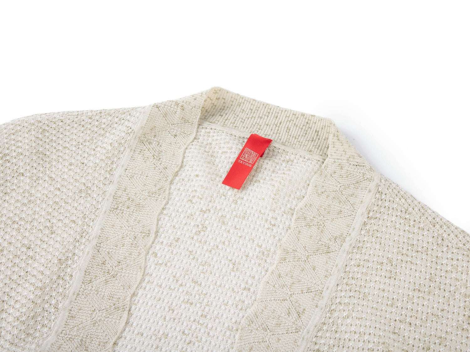 Knit Cardigan with Silk Blend | Golden