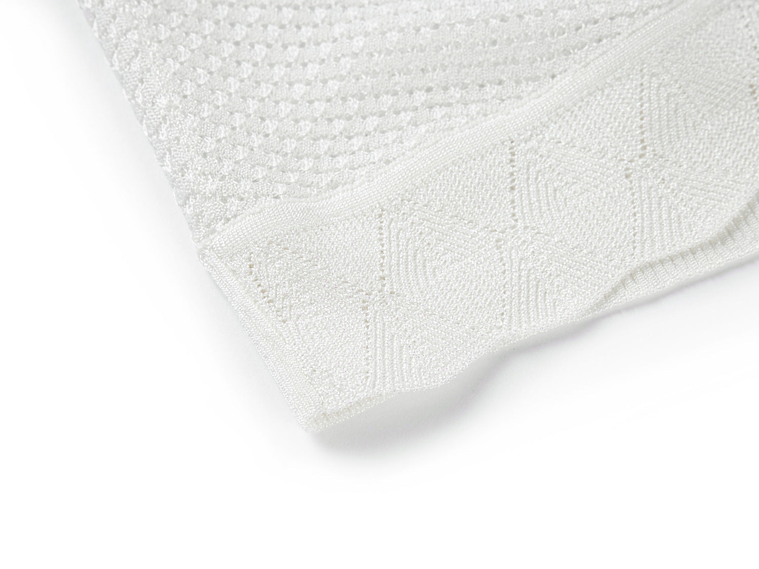 Knit Cardigan with Silk Blend | White