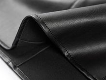 High-Waisted Leather Skirt | Black